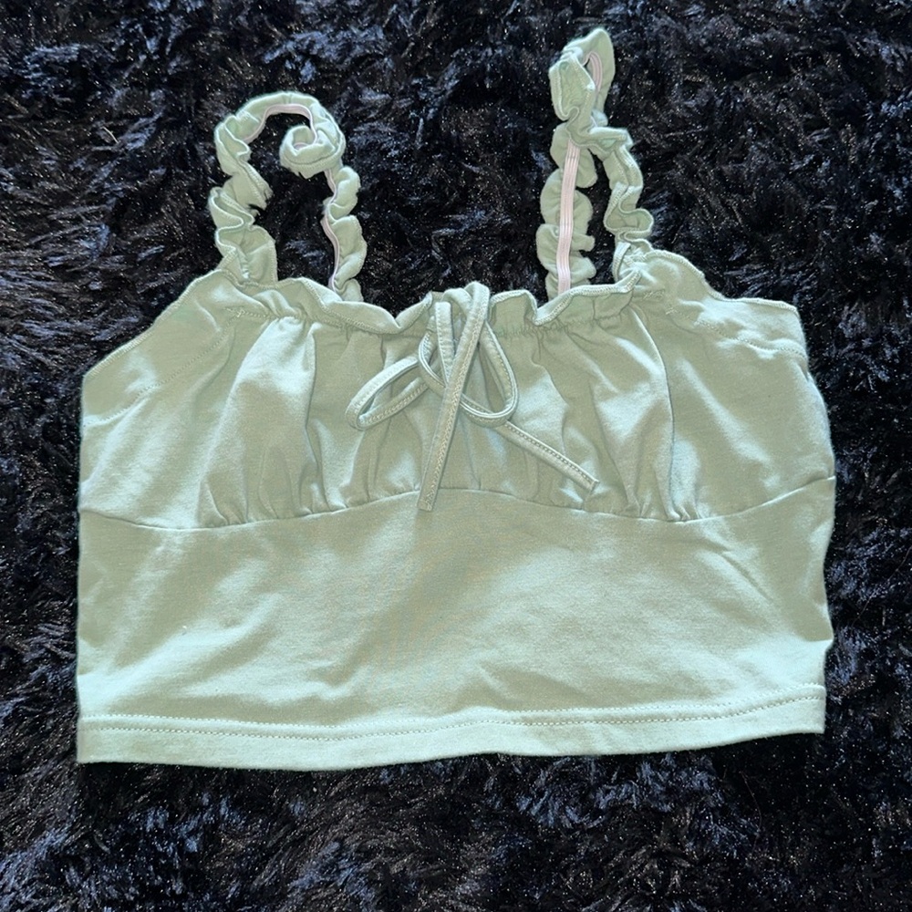 Mint Crop Top